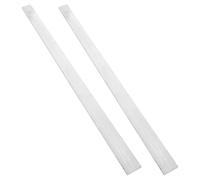 2pcs Aluminium Flat Bar 20x1x1/5 Inch Metal Stock Strip | Silver Alloy, Smooth Machinability, High Hardness, Stable Cross-section, Excellent Thermal Conductivity for Furniture