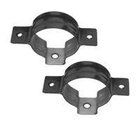 2pcs Aluminium Gutter Pipe Clamp Round Downspout Bracket 3 Inch | Vibration Reduction Feature, Exceptional Stability for Metal Drain Pipes, Suitable for House and Garden Shed Drainage