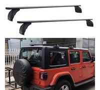 2Pcs Aluminium Roof Rack Cross Bars for Jeep JL Wrangler 2018-2020, Lockable Baggage Carrier Roof Rails Roof Bars for Travel and Cargo Transportation