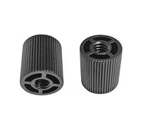 2pcs Aluminum Alloy 1/4in-20 Threaded Adapter Converter Camera Tripod Magical Arm Accessories 1/4 Female Connectors Through Hole Double Female Adapter