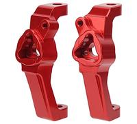 2PCS Aluminum Alloy Front C Seat, Fit for Redcat Gen8 1/10 RC Cars, CNC Machined Hard Anodized Hub Caster Mount, Lightweight Durable Upgrade for Original Plastic Parts, Enhanced Pe (Red)