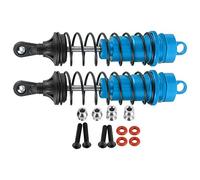 2pcs Aluminum Alloy Front Shock Struts Damper Spare Parts Fit for Outcast 1/10 RC Model Durable Lightweight Performance Upgrade for 1/10 RC Car Accessories (Blue)