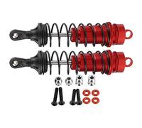 2pcs Aluminum Alloy Front Shock Struts Damper Spare Parts Fit for Outcast 1/10 RC Model (Red)