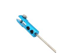2pcs Aluminum Alloy Rudder Arms Linkage Joint Clevis for RC Boat and Fixed Wing Aircraft (Blue )