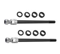 2pcs Aluminum Alloy Thru Axle Rear Fork M12x1.0 Forged Trailer Spindle | Integrated One-piece Construction, Vibration Resistant Design, Suitable for Road Bikes and PET Carrier Trailers