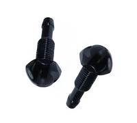 2Pcs Aluminum Car Front Windshield Washer Nozzle Efficient Cleaning Corrosions Resistant Adjustable for Most Vehicles Washer Parts
