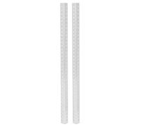 2Pcs Aluminum Extrusion Profile L - Shaped Beam, 34 Holes 12x12mm Robot Frame Component with Precision Contour for Robotics Projects and DIY Automation Builds