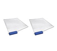 2Pcs Aluminum Foil Camping Mat - Insulated Waterproof Sleeping Pad Foldable Double-sided Tent Mat for Camping, Hiking & Picnics