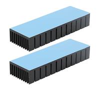 2Pcs Aluminum Heatsink, Slotted Heatsink Kit, L 120mm x W 40mm x H 20mm Heat Sink Module Cooler Fin, High Power Power Radiator for Electronic, with adhesive