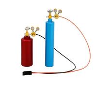 2pcs Aluminum Oxygen Acetylene Bottle 1 10 Scale RC Crawler 1 14 Scale RC Compatible With RC Car Models TRX6 G500 G63 Y007(C)