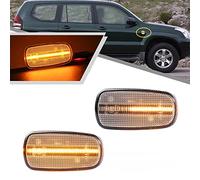 2Pcs Amber Dynamic Sequential Blink LED Side Marker Light for Toyota Scion XA XB 2003-2006 Front Fender Turn Signal Light Indicator Lamp Clear Lens