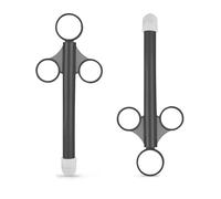 2Pcs Anal Lube Applicator Syringe Personal Lubricant Shooter Anal Vaginal Applicators Injector Health Care for Men Women Couples (Black)