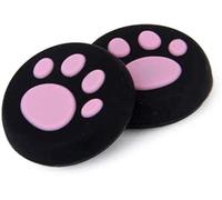 2PCS Analog Stick Thumb Stick Grips Thumbsticks Joystick Cap for PS5 PS4 Slim Pro PS3 Xbox one Xbox 360 PS2 Xbox one X S Elite DualShock 4 Switch Pro Wii U Controller Pink Paw