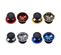 2PCS Analog Thumbstick Cover Case Thumb Grip Stick Joystick Cap Mushroom Cap for PS5 Controller DualSense 5 Module (Chrome Red)