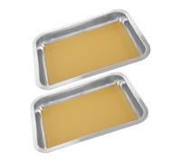 2pcs Anatomy Tray Specimen Dissection Tray Science Dissection Tray Lab Dissection Trays Stainless Tray for Dissection Biology Lab Tray Science Dissection Kit Yellow Wax