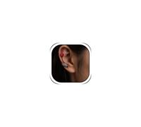 2PCS Angel Wing Earrings for Women Silver Cuff Wrap Earrings Crystal Accent Pair Left Right Climber Jewelry Gifts, M, Zinc, No Gemstone