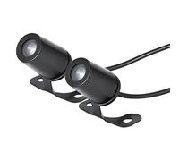 2Pcs Angel Wings Projection Lights Waterproof Motorcycle Welcome Light Projector Angels Wing(Black Black A)