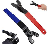 2Pcs Angle Grinder Adjustable Spanner, Red and Blue Angle Grinder Spanner for 10 to 52 mm Lock Nut, Universal Grinder Tool Fits dewalt Angle Grinder, Handy Workshop Companion