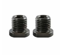 2Pcs Angle Grinder Converter, Angle Grinder Attachment Adapter Connecting Rotary Thread Adapter Conversion Tool Black for Diamond Core Bit Polishing Pad Wheel (M10 to M16)