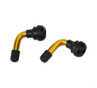 2Pcs Angled Tubeless Tyre Valve Stems, Electric Scooter Bike Motorcycle, PVR70 60 50 45 Degree, Aluminium Alloy Rubber, Small Medium Large Size
