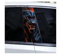 2pcs Animal Car B-Pillar Stickers Waterproof DIY Car Door Pillar Decoration Sticker Suitable for Most Car Pillars B-Pillar DIY Sticker(Type L)