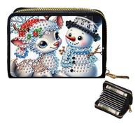 2pcs Animal Pattern Fashion Card Holder DIY Art Kit Compact Purse Pocket ID Organizer Gift for Holidays and Everyday Use