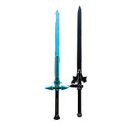 2PCS Anime Sword Art Online Kirito Kirigaya Dark Repulsor/Elucidator Foam Swords Set 109cm