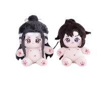 2pcs Anime Wei Wu Xian Mini Soft Figure, 20cm Lan Wang Ji Soft Stuffed Anime Cute Pillow Cushion Bag Accessories Birthday Gift