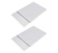 2Pcs Anodized Aluminum Roasting Pan 35x25cm Practical Baking Trays Corrosions Resistant for Professional Kitchen Use Rusts Proof Aluminum Baking Tray Set