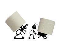 2pcs Ant Toilet Roll Paper Holder, 3d Printed Free Standing Toilet Roll Holder, Funny Ant Wheelbarrow Toilet Tissue Holder, Cute Bathroom Decor