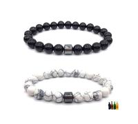 2PCS Anti Alcohol Bracelet for Men/Women Stop Drinking Alcohol Manifestation Bracelet Relieve Anxiety Stress Jewelry Gifts, NO, Stone, no gemstone