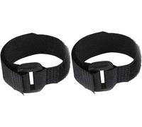 2Pcs Anti Crow Rooster Collar, Black, Adjustable Neck Belt for Roosters Chickens Ducks Geese