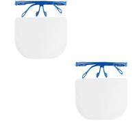 2pcs Anti Fog Oil Splash Face Shield for Kitchen Cooking | Double Sided Coating, Half Frame Design, Removable Lens and Frame, for Glasses Wearers Random Color