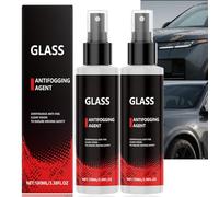 2pcs Anti-Fog Spray for Car Windscreen,Windshield Cleaner&Water Repellent Coating,Car Glass Cleaner Spray&Demister,Anti-Condensation Agent for Clear Vision and Long-Lasting Protection,Interior Mirrors