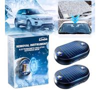 2Pcs Anti-Freeze Electromagnetic Car Snow Removal Device, Electromagnetic Snow Removal, Electromagnetic Wave Anti Freezing and Snow Removal Device, Cordless Anti-Freeze Car Snow Removal Device(A)