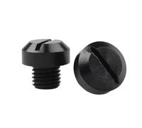 2pcs Anti-Rust Motorcycle CNC Aluminum M10 X 1.25 Rear View Mirror Hole Plugs Screws Rearview Mirror Holder(A2)