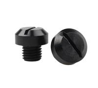 2pcs Anti-Rust Motorcycle CNC Aluminum M10 X 1.25 Rear View Mirror Hole Plugs Screws Rearview Mirror Holder(A7)
