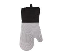 2Pcs Anti Scald Silicone Glove Kitchen Utensils Heat Resistant Gloves for Baking Microwave Oven Mitts Thickened for Home Cooking(Grey)