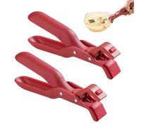 2Pcs Anti Scalding Clip for Air Fryer, Hot Bowl Dish Plate Gripper Pot Dish Pan Clips Tongs Clamp Holder, Silicone Anti-Scalding Hot Plate Tongs Bowl Clips, Microwave, Oven, Air Fryer
