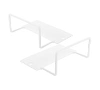 2Pcs Anti Slip Mattress Grippers Adjustable Bed Fixers for Home Use Prevent Mattress Sliding on Bed Frames Sofas White Iron