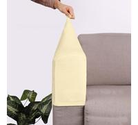 2PCS Anti-Slip Sofa Arm Slipcovers, Sofa Couch Arm Covers, Sofa Armrest Covers, Silver Fox Stretch Armchair Covers Furniture Protectors(beige)