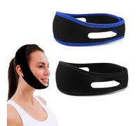 2PCS Anti Snoring Chin Strap Breathable, Flexible Adjustable Anti Snoring Devices, Anti Snore Chin Strap, Comfortable Natural Snoring Solution, Stop Snore Chin Strap for Men Women Enhanced Night Sleep