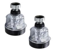 2pcs Anti-Splash Faucet Sprayer 360 Rotatable Tap Booster with 3 Modes