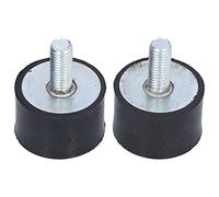 2Pcs Anti - Vibration Mount Rubber Isolator, Vibration Isolators for Air Compressor Engine, M10 25mm Shock Absorber with High - Quality Rubber and Metal, Sturdy and Durable