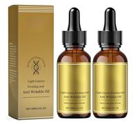 2PCS Anti Wrinkle Firming Serum, Instant Face Lift Serum, Anti Aging Face Serum for Women, Skin Firming Facial Oil with Peptide & Jojoba Oil, Reduces Fine Lines, Hydrating & Plumping