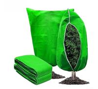 2pcs antifreeze plant covers with drawstring bottom closure, breathable and moth proof non woven fabric blankets for garden plants and shrubs (80x100cm)