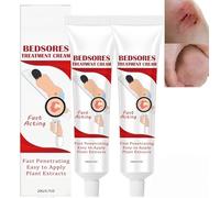 2PCS Antifungal Cream for Bed Sores,Wound Treatment & Itch Relief Cream,Fast Acting Bite & Sting Relief,Barrier Cream for Pressure Sore Prevention Care,Wound Repair Cream for All Skin Types