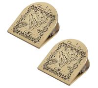 2Pcs Antiqued Note Paper Clip Book Page Clip Metal Document Clamp for Receipts Journal Notebook Planner Scrapbooking Antique Supplies
