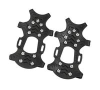 2Pcs Antislip Ice Cleats with 11 Teeth Spikes for Ski | Shoe Boot Snow Traction, 2Pcs Mountaineering Crampons, Winter Outdoor Activities, Clip