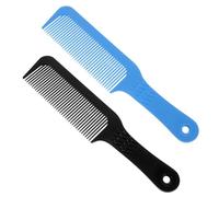 2pcs Antistatic Hair Comb Portable Abs Carbon Fiber Barber Styling